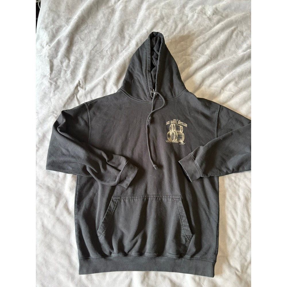 Jack Daniel Distillery Lynchburg TN Graphic Hoodie Black Mens Large JHA001